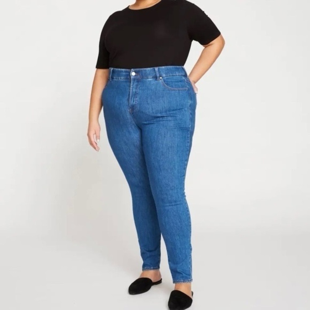 UNIVERSAL STANDARD DENIM Riviera High Rise Skinny Jeans 28 Inch - Classic Blue